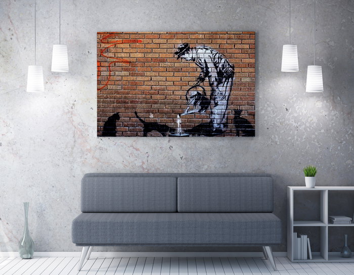 Wallity Lienzo Decorativo Banksy WY50 (50 x 70 cm) Wallity Lienzo Decorativo Banksy WY50 (50 x 70 cm)